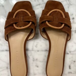 Veronica Beard Brown Suede Sandals